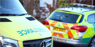 Picture of an ambulane and rapid response vehicle