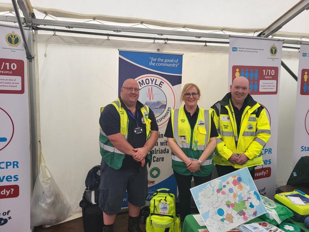 A group of Community First Responders at an event