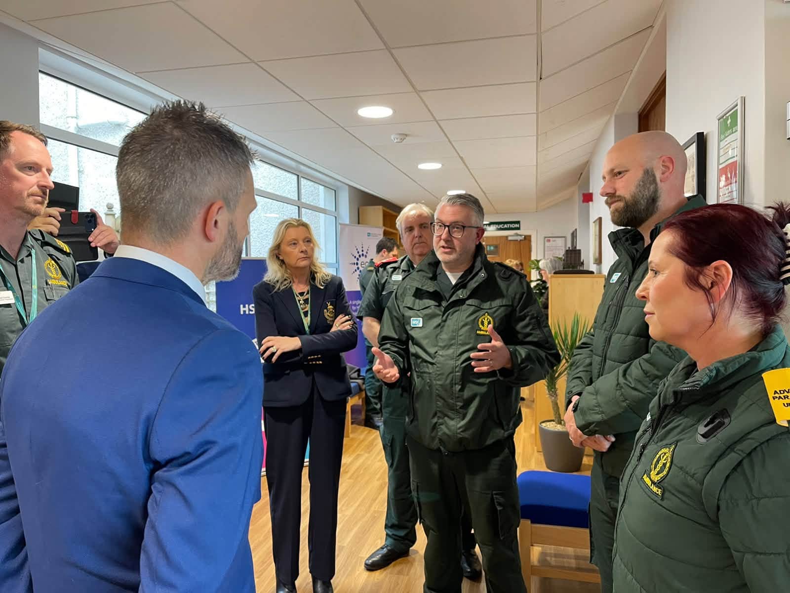 Health Minister Robbie Butler visits NIAS